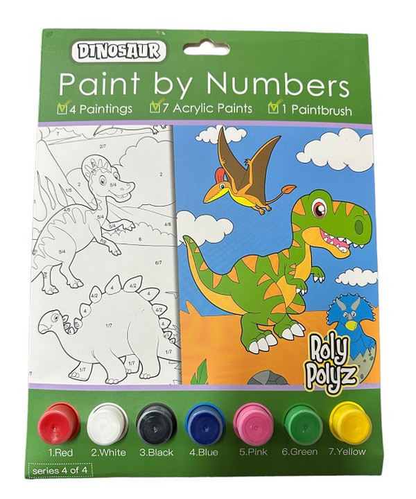 Dinosaur Paint By Numbers