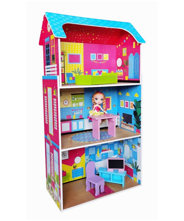 Browse Wood Doll Houses Doll House Kitchen Toys RolyPolyz.co.za